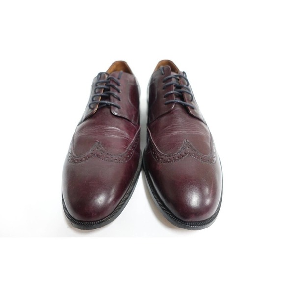 JOHNSTON & MURPHY Men Leather Wingtip 10M-US/9UK/43EU Derby Dress Shoe Oxfords main image 6